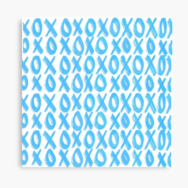 Item preview, blue xoxo print designed and sold by ama's designs.
