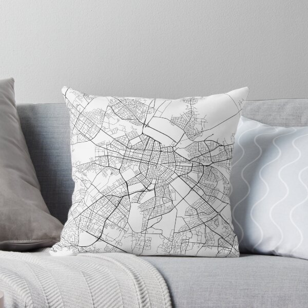 Item preview, Sofia Map, Bulgaria - Black and White designed and sold by MainStreetMaps.