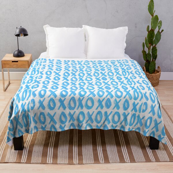 Item preview, blue xoxo print designed and sold by ama's designs.