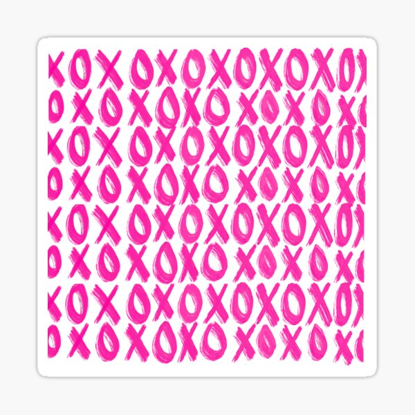 Item preview, pink xoxo print designed and sold by ama's designs.