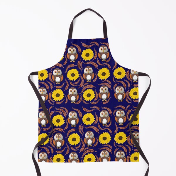Item preview, owl surrounded by sunflower, Sunflower Owl gift designed and sold by happy gift art.