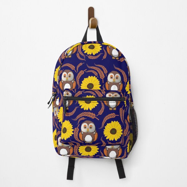Item preview, owl surrounded by sunflower, Sunflower Owl gift designed and sold by happy gift art.