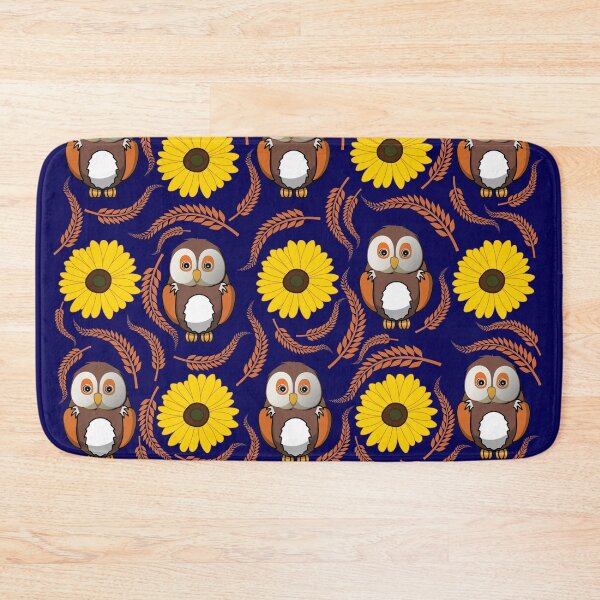 Item preview, owl surrounded by sunflower, Sunflower Owl gift  designed and sold by happy gift art.