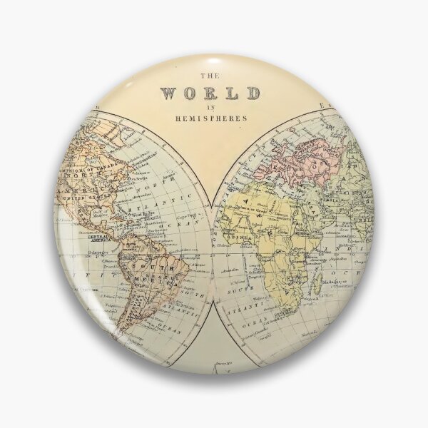 Item preview, Vintage Map of The World (1886) designed and sold by AntiqueGallery.