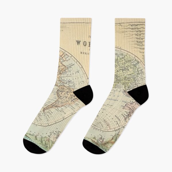 Item preview, Vintage Map of The World (1886) designed and sold by AntiqueGallery.