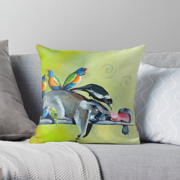 Nap Attack Throw Pillow