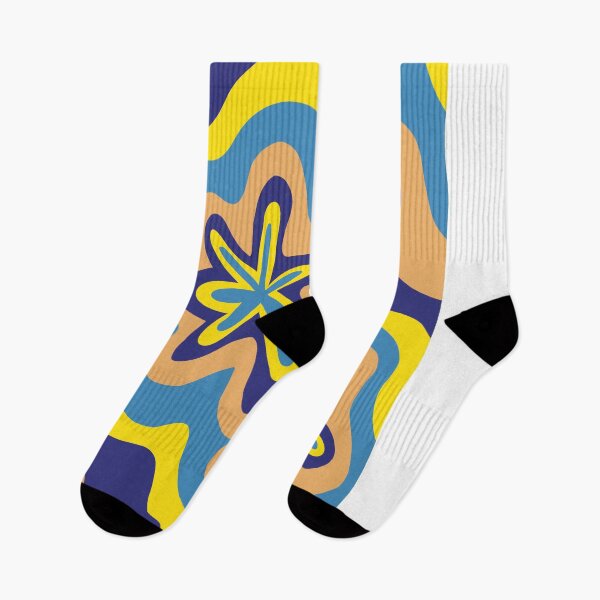 Item preview, Blue and Yellow flower pattern designed and sold by sydneymcc.