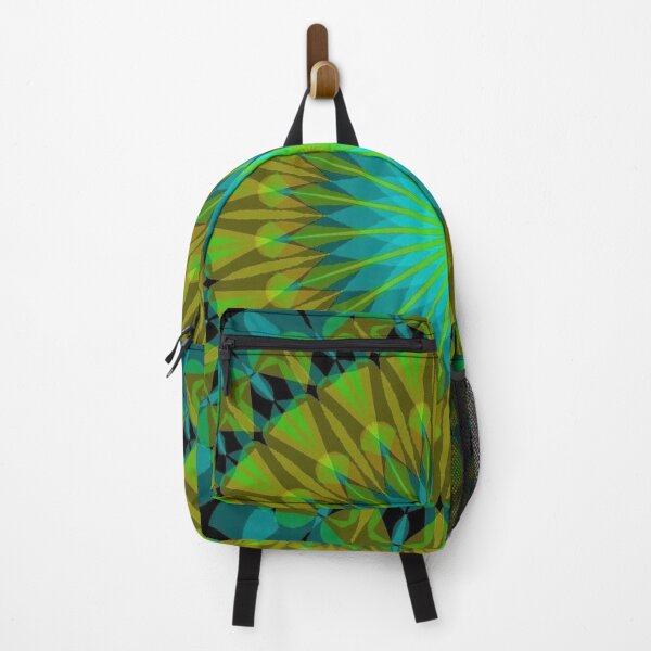 Item preview, Abstract Green, Teal & Yellow Spiral Burst designed and sold by SXW Designs.