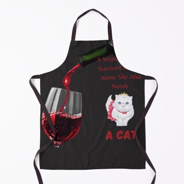 Item preview, a woman cannot survive on wine alone she also needs a cat designed and sold by MOHAREB ARMEL.