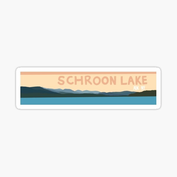 Item preview, Schroon Lake mountains sticker designed and sold by Mary  Terhune.