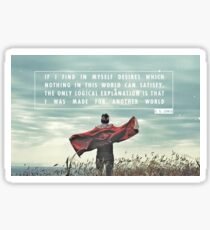 C.S. Lewis - Made For Another World Sticker