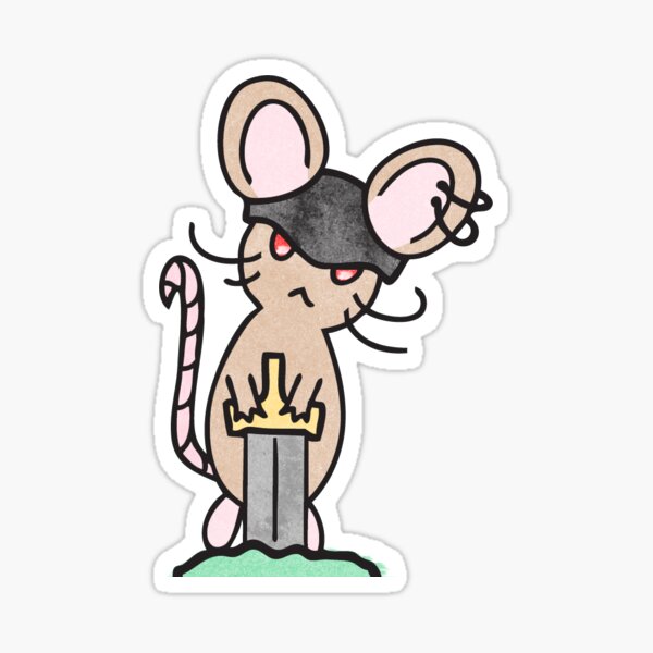 Knight Mouse Sticker