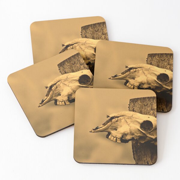 Item preview, Old Steer Skull Sepia Photograph Design designed and sold by EarthArtDesigns.