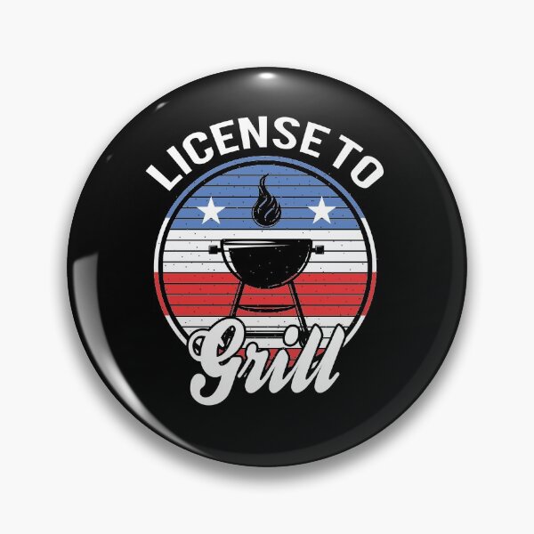 Item preview, License To Grill BBQ Grillmaster American Flag designed and sold by ELAB27.