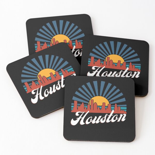 Item preview, Retro Houston Cityscape Sunset designed and sold by Echo Dusk.