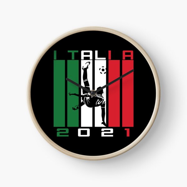 Italy Jersey Soccer 2021 Italian Italia Euro Clock