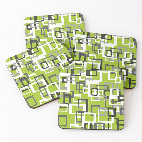 Item preview, Green, Grey, and White round rectangles designed and sold by Nostrathomas66.