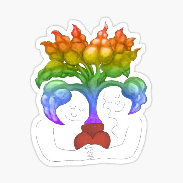 Rainbow Plantasia Sticker
