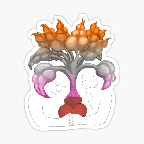 Sunset Plantasia Sticker