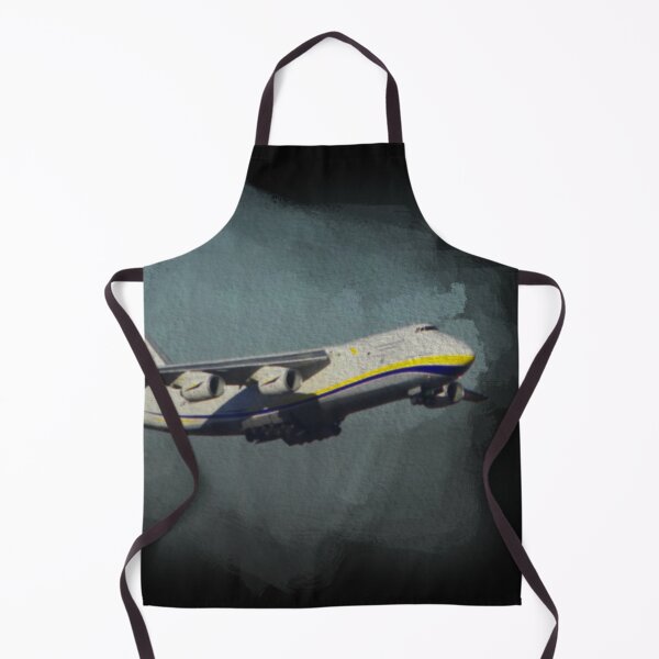 Item preview, Antonov airplane taking off on watercolor black background designed and sold by FDbubble1986.