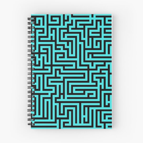 Item preview, Maze, labryinth, maze runner, abstract pattern, lost in a maze, amazing, neon blue designed and sold by Nostrathomas66.