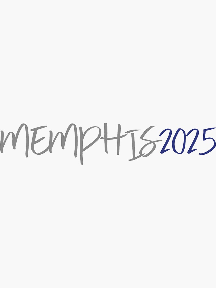 "University of Memphis 2025" Sticker for Sale by evanjohnstonnn Redbubble