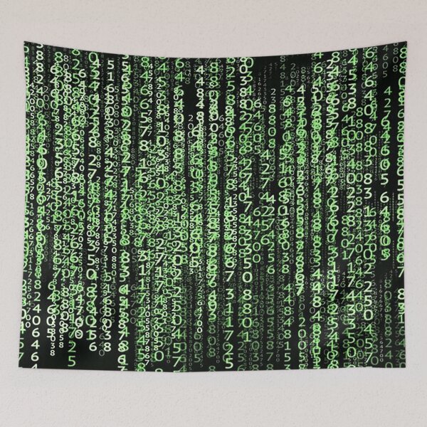 Item preview, Matrix number graphic, computer graphics, numerals, futuristic, sci-fi designed and sold by Nostrathomas66.