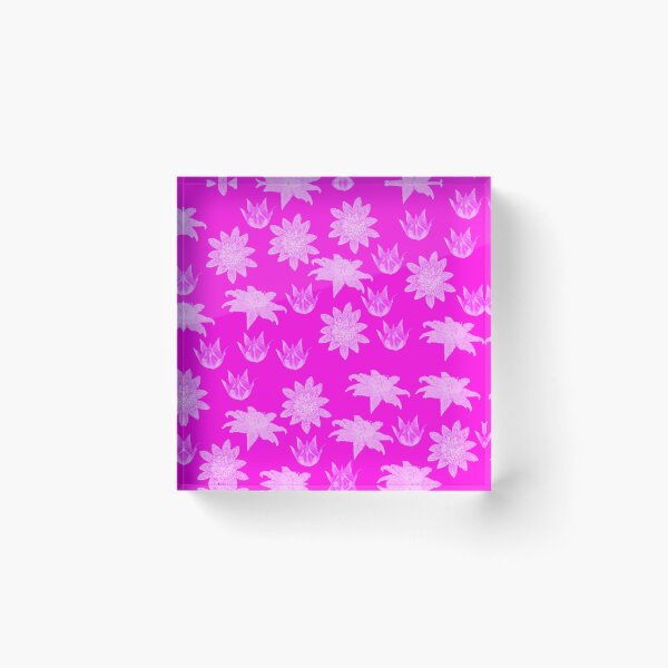 Item preview,  Pink Australian Flannel Flower pattern on fuchsia background designed and sold by Kestrelle.