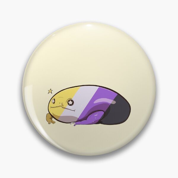 Item preview, Nonbinary Pride Chubby Frog designed and sold by Shay King.