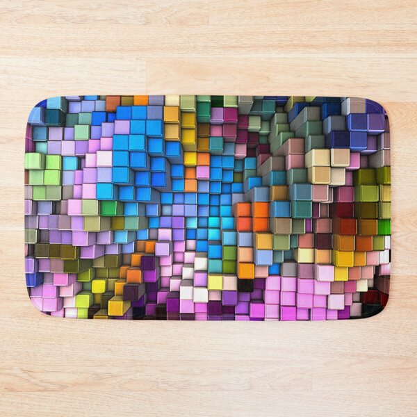 Item preview, Color block abstract pattern, digital art, wave pattern designed and sold by Nostrathomas66.