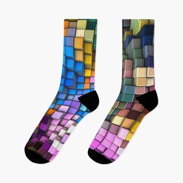 Item preview, Color block abstract pattern, digital art, wave pattern designed and sold by Nostrathomas66.