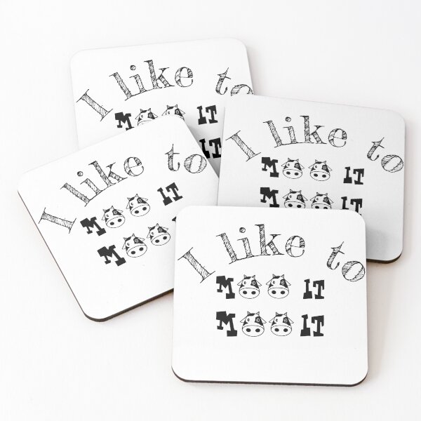 Item preview, I like to moo it moo it funny cow design designed and sold by Tanuja  Sharma.