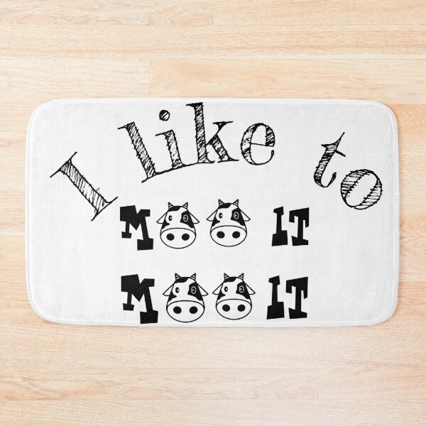 Item preview, I like to moo it moo it funny cow design designed and sold by Tanuja  Sharma.
