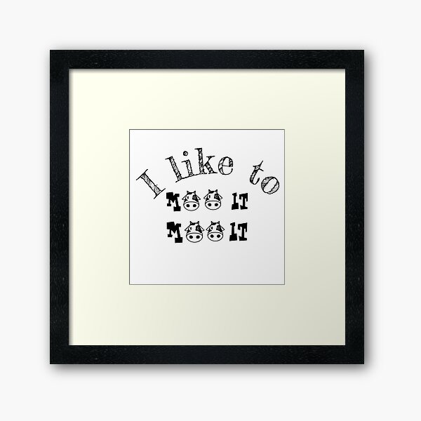 Item preview, I like to moo it moo it funny cow design designed and sold by Tanuja  Sharma.