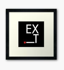 EXiT Framed Print