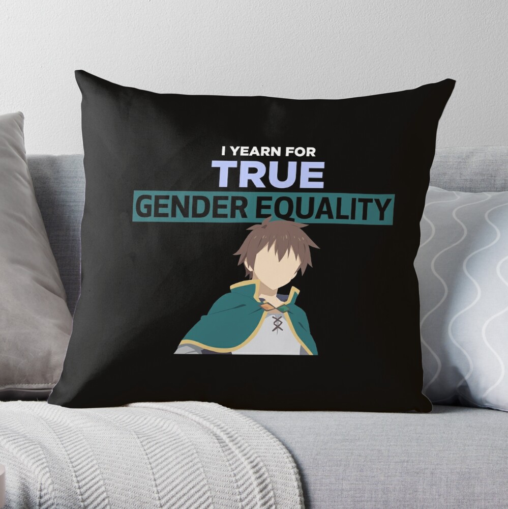 Konosuba Kazuma Gender Equality Quote Sticker for Sale by TheOtakuZone