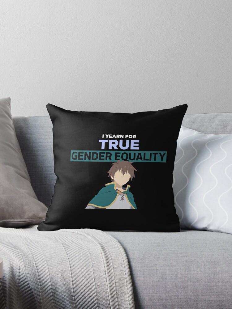 Konosuba Kazuma Gender Equality Quote Canvas Print for Sale by  TheOtakuZone