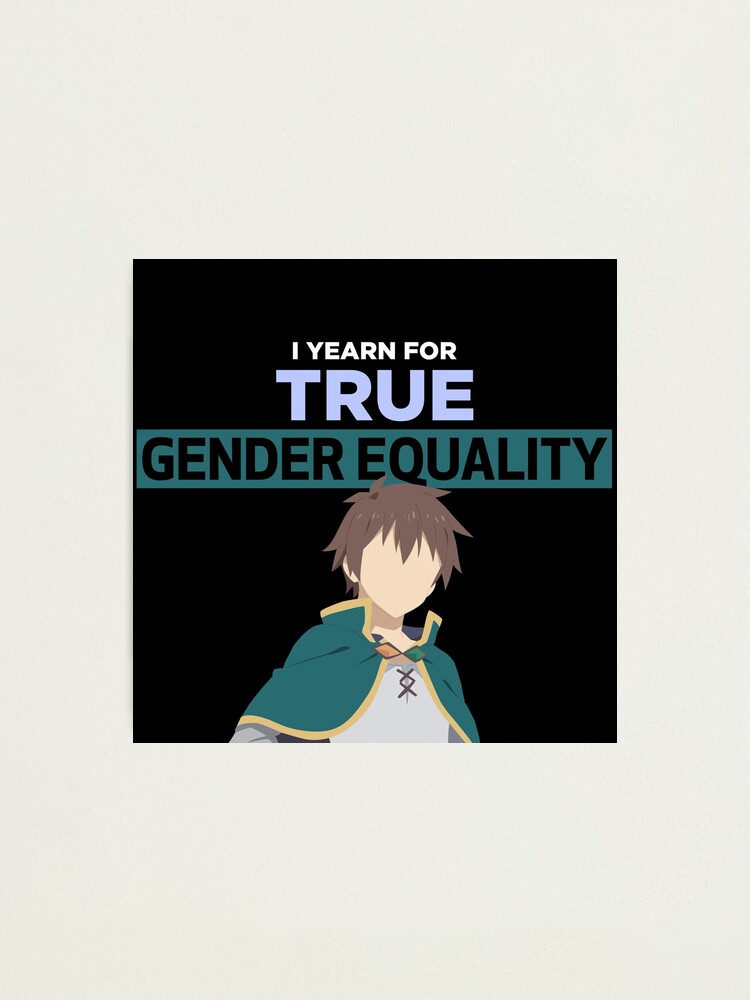 Konosuba Kazuma of Gender Equality Poster
