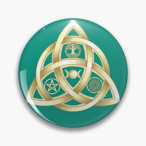 Item preview, Wiccan Triquetra in Gold designed and sold by JJPhoenixArt.