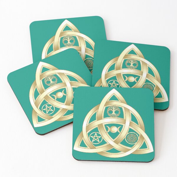 Item preview, Wiccan Triquetra in Gold designed and sold by JJPhoenixArt.