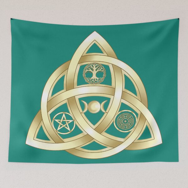 Item preview, Wiccan Triquetra in Gold designed and sold by JJPhoenixArt.