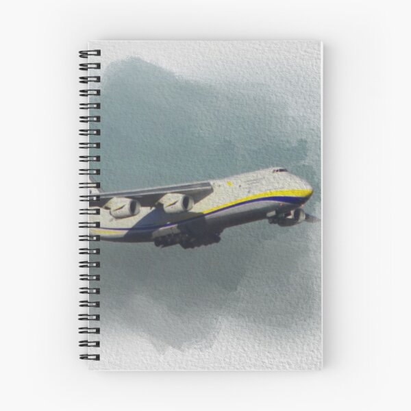 Item preview, Antonov airplane taking off on white background watercolor designed and sold by FDbubble1986.