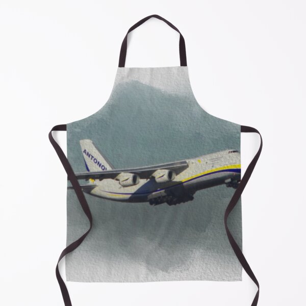 Item preview, Antonov airplane taking off on white background watercolor designed and sold by FDbubble1986.