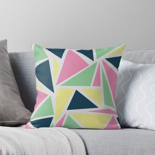 Item preview, Geometric Pattern of Aqua Triangles designed and sold by SaniaWaxir.
