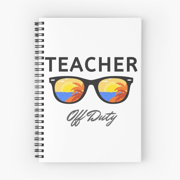 Item preview, Teacher Off Duty Sunglasses Beach Sunset Essential Sticker designed and sold by kstrafen.