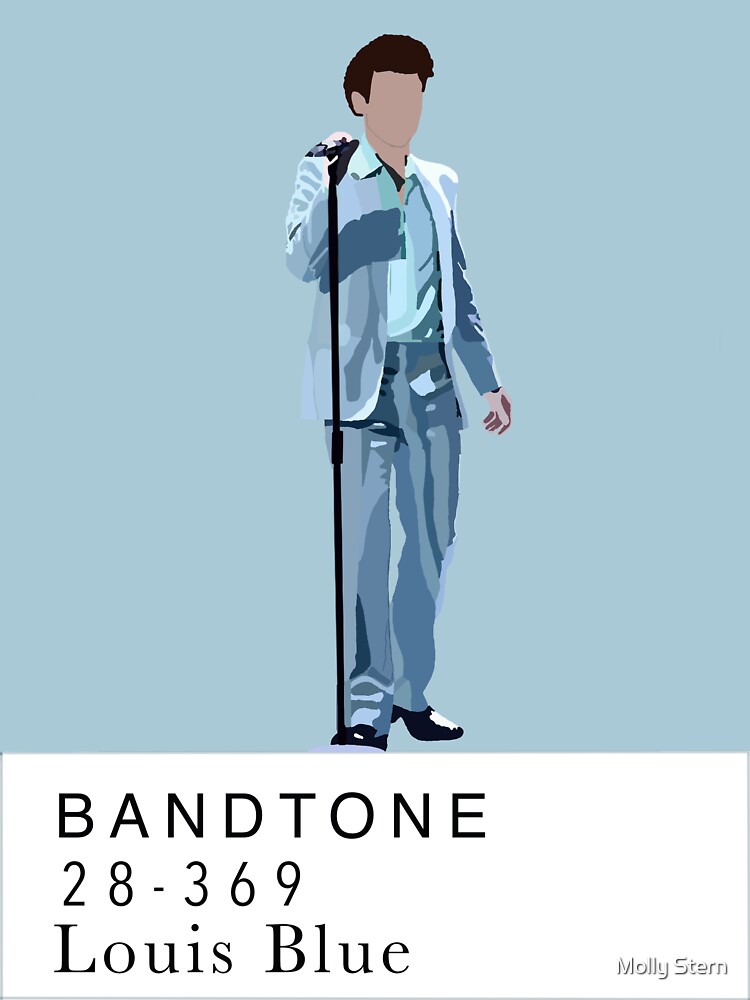 Louis Blue Bandtone Paint Swatch Harry Styles Sticker for Sale by Molly  Stern