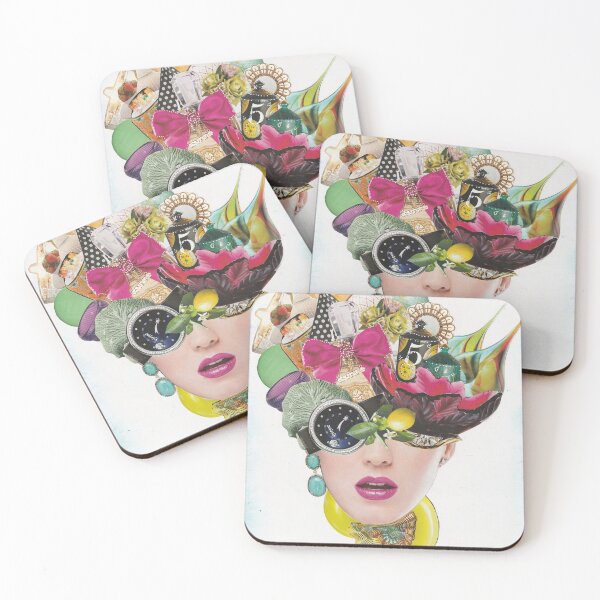 Item preview, Face Collage Created With Magazines Paper, ¨ Believe With Your Heart That Everything You Desire Is On Its Way To You¨ designed and sold by Artsymirveras.