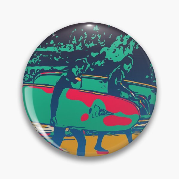 Item preview, Abstract surfing, colorful print, ocean, beach, surf board, wetsuit, California designed and sold by Nostrathomas66.