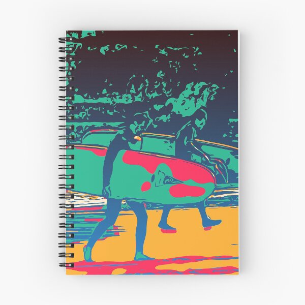 Item preview, Abstract surfing, colorful print, ocean, beach, surf board, wetsuit, California designed and sold by Nostrathomas66.