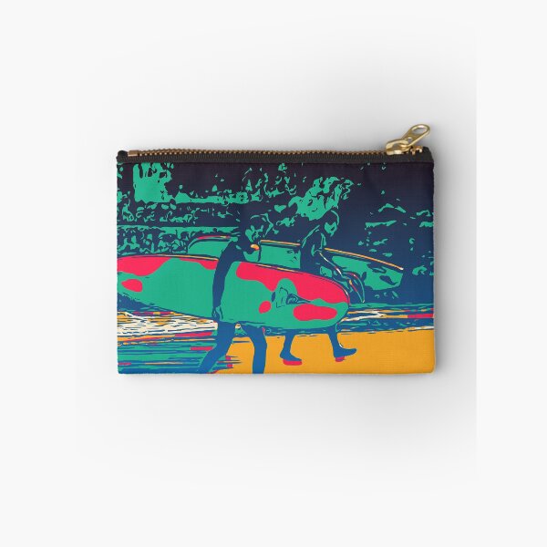 Item preview, Abstract surfing, colorful print, ocean, beach, surf board, wetsuit, California designed and sold by Nostrathomas66.